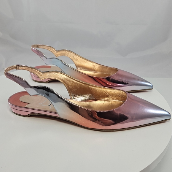 Christian Louboutin Hot Chickita Sling Leather Slingback Flats Size 39 - Picture 6 of 17